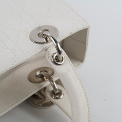 Christian Dior Medium Lady Dior White