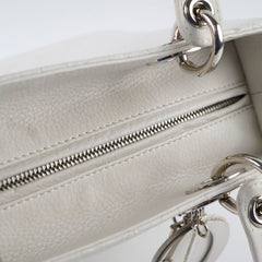 Christian Dior Medium Lady Dior White