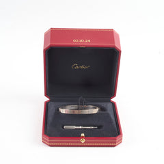 Cartier Love Bracelet Classic Model White Gold Size 19