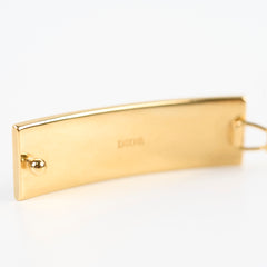 Dior Logo Barrette Hair Clip Black/Gold