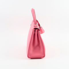 Hermes Kelly 25 Rose Azalee Swift - A Stamp