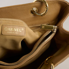 Chanel Grand Shopper Tote GST Dark Beige Caviar