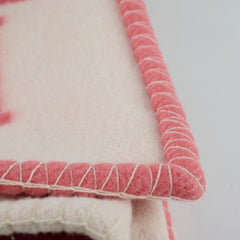 Hermes Avalon Baby Blanket Pink White