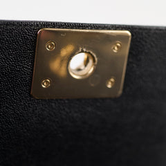 Chanel Small Boy Caviar Chevron Black 2019