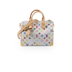Louis Vuitton x TM Speedy 25 Bandouliere Multicolor White