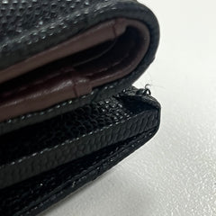 Chanel Caviarskin Compact Wallet Black