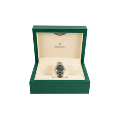 Rolex Date Just 31MM Mint Green Watch