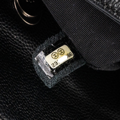 Chanel Caviar Shoulder Tote Bag Black