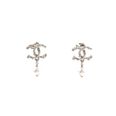 Chanel CC Logo Earrings