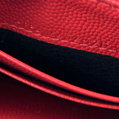 Saint Laurent Matelasse Small Envelope Wallet Red