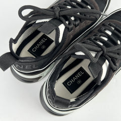 Chanel Women's Sneakers White/Black Size 37