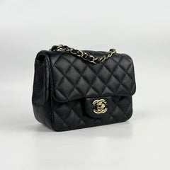Chanel Caviar Square Mini Black 24 Series