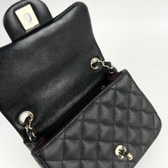 Chanel Caviar Square Mini Black 24 Series