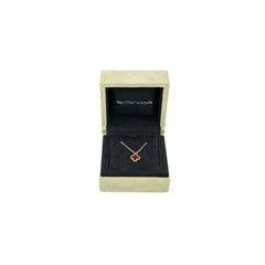 Van Cleef & Arpels VCA Sweet Alhambra Pendant Carnelian 2022