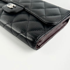 Chanel Long Black Caviar Wallet
