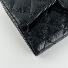 Chanel Long Black Caviar Wallet