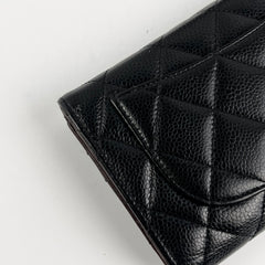 Chanel Long Black Caviar Wallet