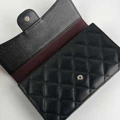 Chanel Long Black Caviar Wallet