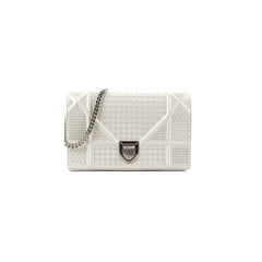 Dior Diorama Patent Wallet On Chain Woc Ivory