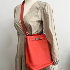 Hermes So Kelly Clemence Red - O Stamp