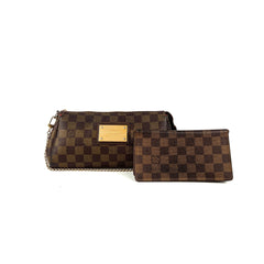 Louis Vuitton Eva Clutch + Wallet Damier Ebene