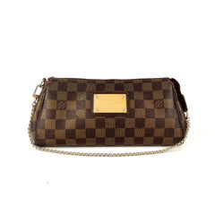 Louis Vuitton Eva Clutch + Wallet Damier Ebene
