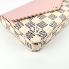 Louis Vuitton Felicie Pochette Damier Azur Pink