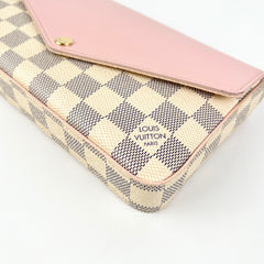 Louis Vuitton Felicie Pochette Damier Azur Pink