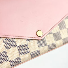 Louis Vuitton Felicie Pochette Damier Azur Pink