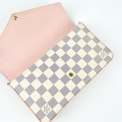 Louis Vuitton Felicie Pochette Damier Azur Pink