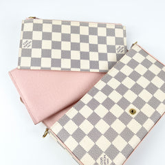 Louis Vuitton Felicie Pochette Damier Azur Pink