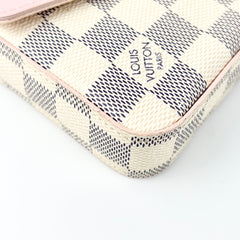 Louis Vuitton Felicie Pochette Damier Azur Pink