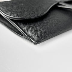 Christian Dior Long Saddle Wallet On Chain WOC Black
