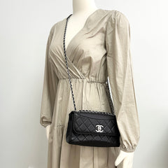 Chanel Seasonal Flap Black Lambskin - Series 22