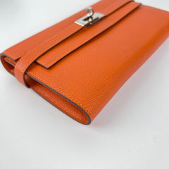 Hermes Orange Kelly Wallet