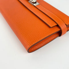 Hermes Orange Kelly Wallet