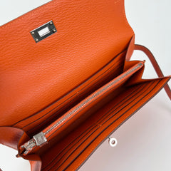 Hermes Orange Kelly Wallet