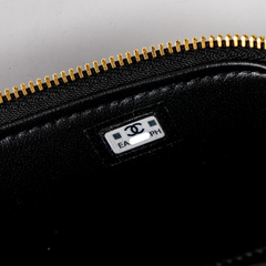 Chanel Caviar Multi Pocket Vanity Black Microchip