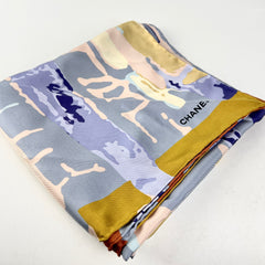 Chanel Silk Scarf Multi Colour