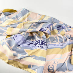 Chanel Silk Scarf Multi Colour