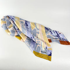 Chanel Silk Scarf Multi Colour