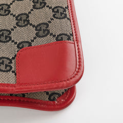 Gucci Monogram Red Shoulder Bag