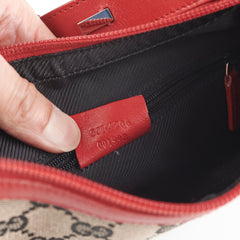 Gucci Monogram Red Shoulder Bag