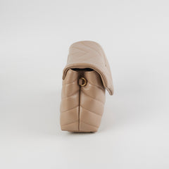 Saint Laurent Toy Lou Lou Beige Crossbody Bag