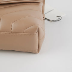Saint Laurent Toy Lou Lou Beige Crossbody Bag