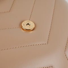 Saint Laurent Toy Lou Lou Beige Crossbody Bag
