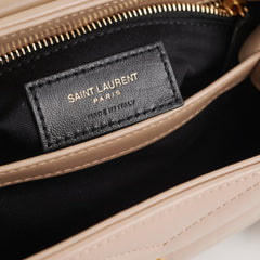 Saint Laurent Toy Lou Lou Beige Crossbody Bag
