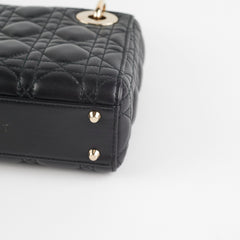Mini Lady Dior Black Lambskin