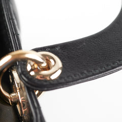 Mini Lady Dior Black Lambskin