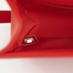 Chanel Old Medium Boy Chevron Lambskin Red/Orange